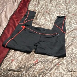 Bcg black and red leggings size m